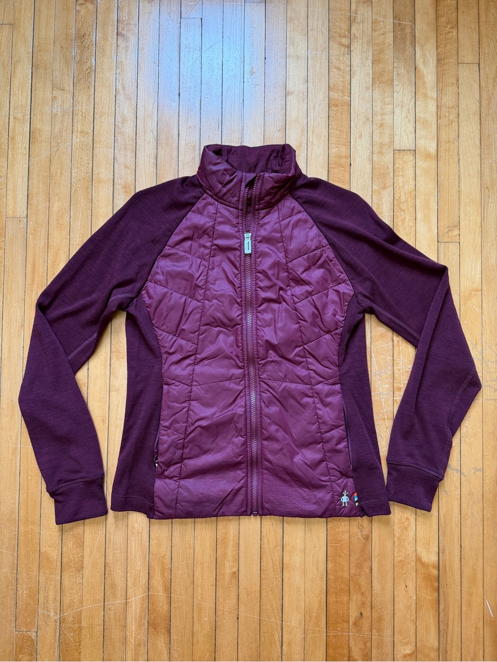 Smartwool Smartloft Hybrid Merino Wool Women’s Quilted Jacket Maroon Sz M